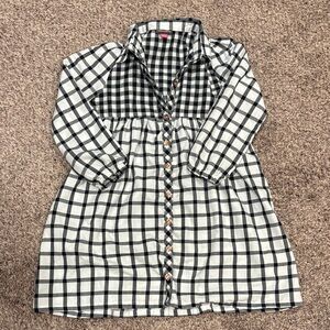 Vince Camuto Monochrome Checkered Shirt